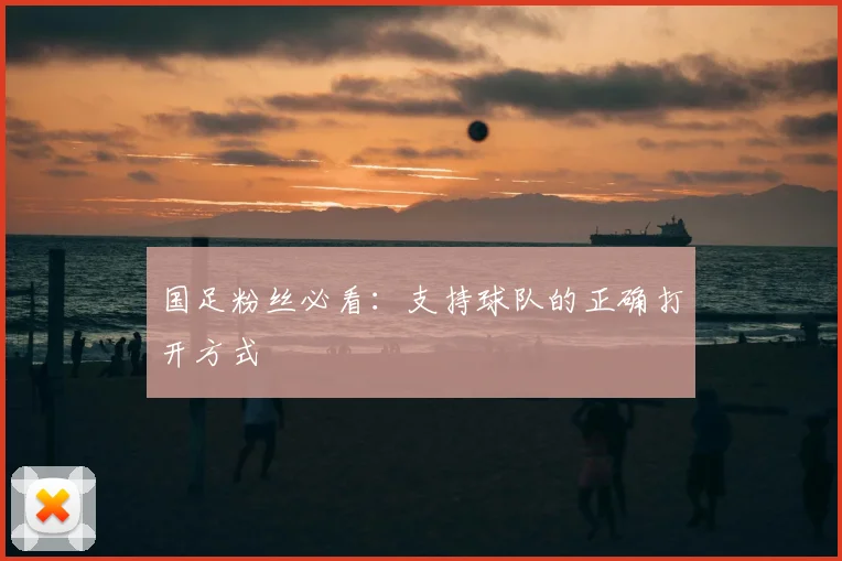国足粉丝必看：支持球队的正确打开方式